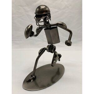 Nuts and Bolts Metal Football Figurine Sculpture 6.5"